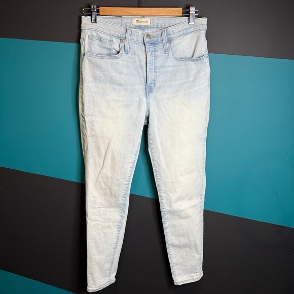 Madewell Light Blue Skinny Jeans High-Waisted - Picture 4 of 14